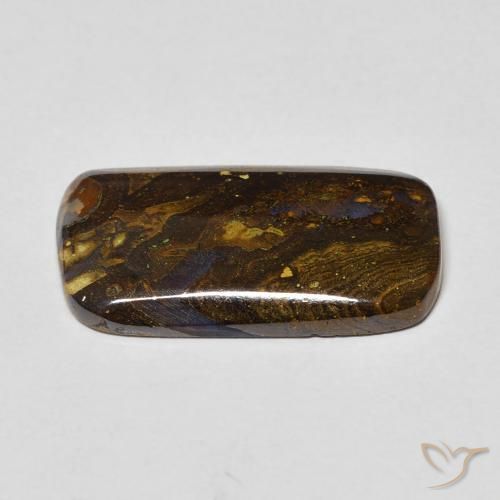 Opala de Pedra Multicolorido Natural 6.97ct, Almofada, Opaco