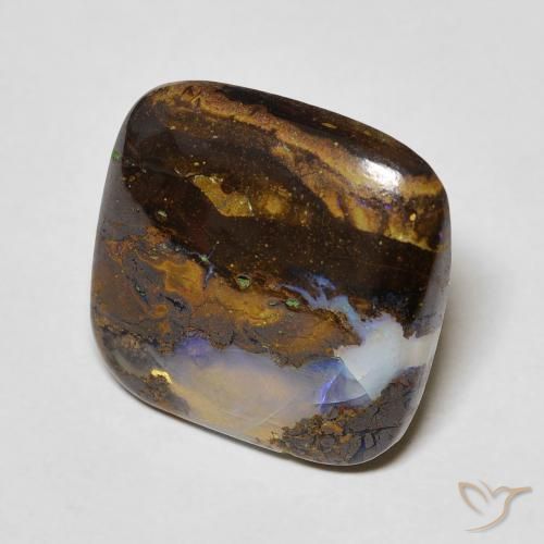 Opala de Pedra Multicolorido Natural 7.13ct, Almofada, Transparente