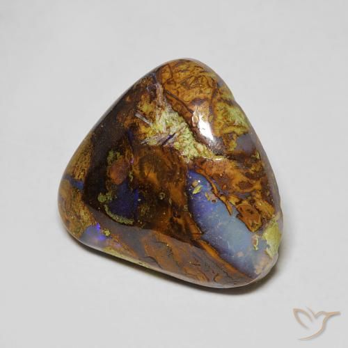 Opala de Pedra Multicolorido Natural 6.17ct, Trilhão, Opaco