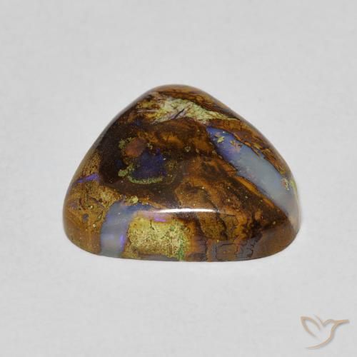 Opala de Pedra Multicolorido Natural 6.17ct, Trilhão, Opaco