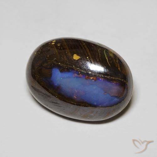 Opala de Pedra Multicolorido Natural 7.32ct, oval, Opaco