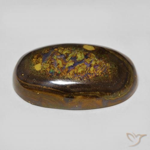 Opala de Pedra Multicolorido Natural 21.69ct, oval, Opaco