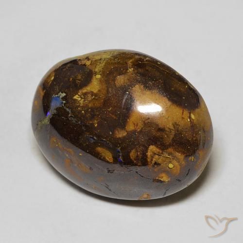 Opala de Pedra Multicolorido Natural 15.66ct, oval, Opaco