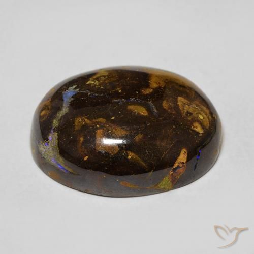 Opala de Pedra Multicolorido Natural 15.66ct, oval, Opaco