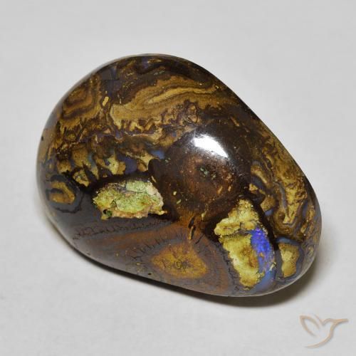 21,59 ct Fancy Boulder Opal, 24,1 x 18,3 mm da Austrália, Photo A