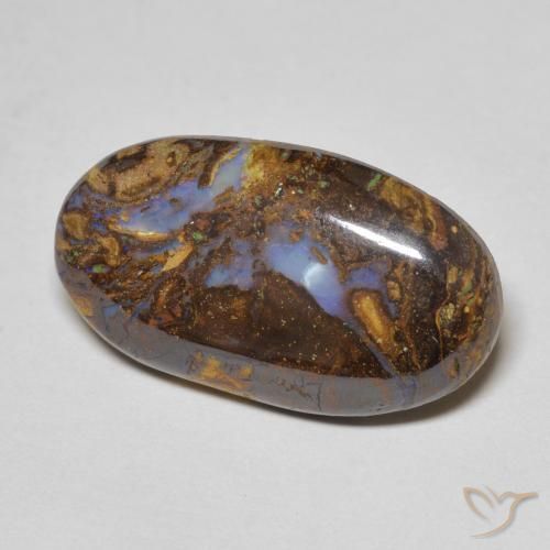 Opala de Pedra Multicolorido Natural 7.48ct, oval, Opaco