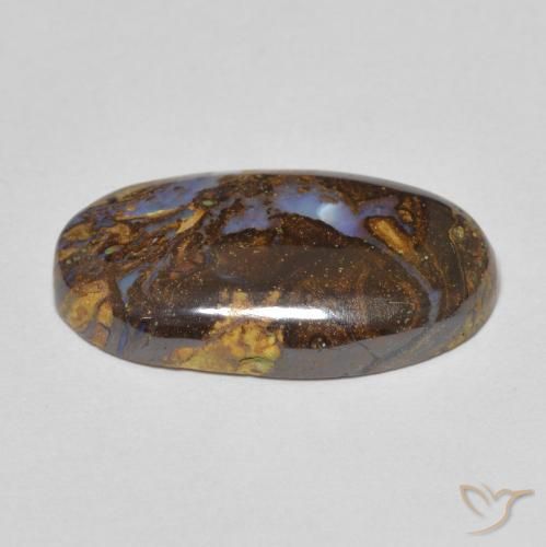 Opala de Pedra Multicolorido Natural 7.48ct, oval, Opaco