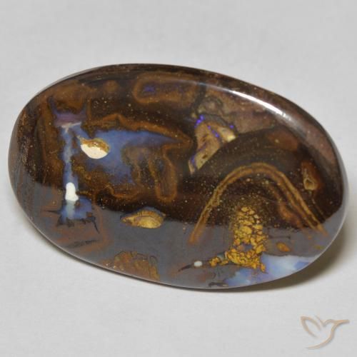 Opala de Pedra Multicolorido Natural 12.31ct, oval, Opaco