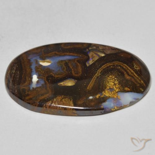 Opala de Pedra Multicolorido Natural 12.31ct, oval, Opaco