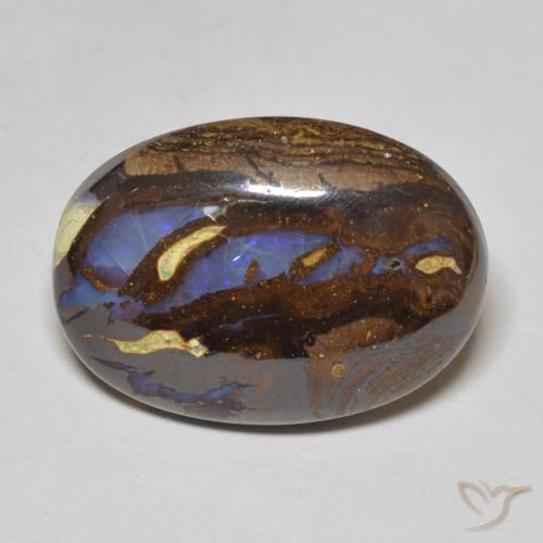 13.59ct Natural Multicolorido Opala de Pedra, oval, Opaco