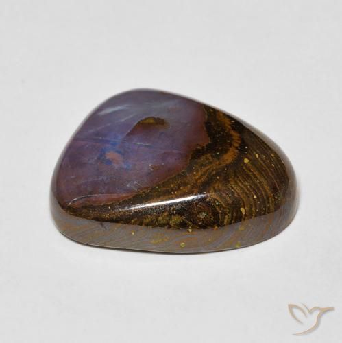 Opala de Pedra Multicolorido Natural 11.24ct, Chique, Opaco