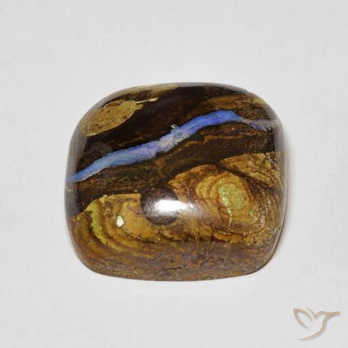 Opala de Pedra Multicolorido Natural 12.62ct, Almofada, Opaco