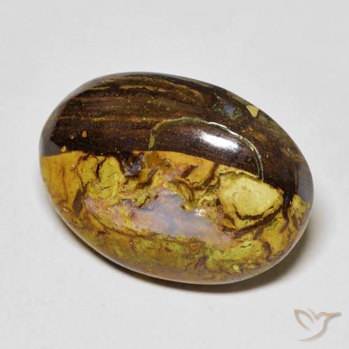 Opala de Pedra Multicolorido Natural 14.45ct, oval, Opaco