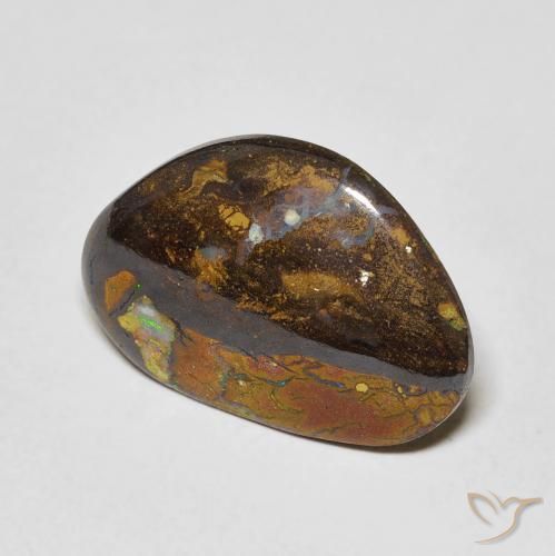 Opala de Pedra Multicolorido Natural 5.29ct, Chique, Opaco