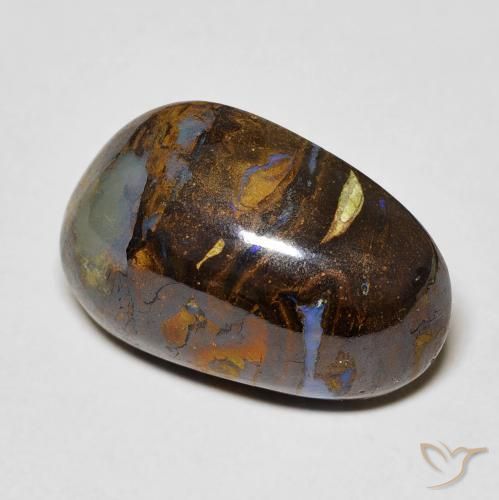 Opala de Pedra Multicolorido Natural 11.23ct, Chique, Opaco