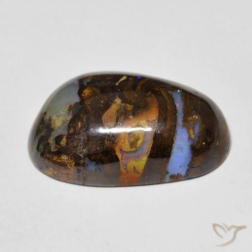 Opala de Pedra Multicolorido Natural 11.23ct, Chique, Opaco