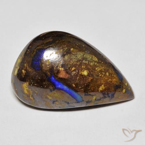 20,3 ct Fancy Boulder Opal, 25,5 x 16 mm da Austrália, Photo A