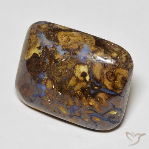 Opala de Pedra Multicolorido Natural 20.10ct, Almofada, Opaco