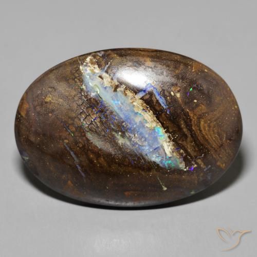 40.81ct Natural Multicolorido Opala de Pedra, oval, Opaco