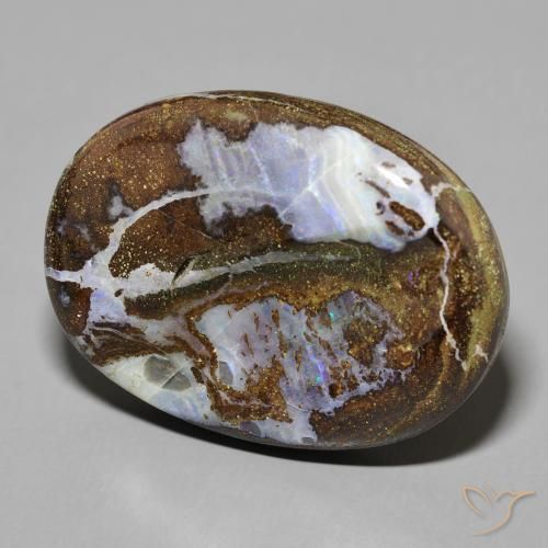 Opala de Pedra Multicolorido Natural 50.24ct, oval, Opaco