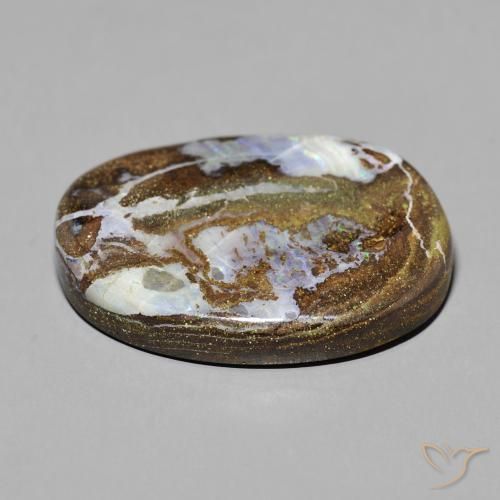 Opala de Pedra Multicolorido Natural 50.24ct, oval, Opaco