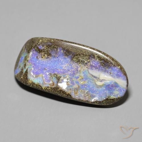 Opala de Pedra Multicolorido Natural 27.72ct, Chique, Opaco