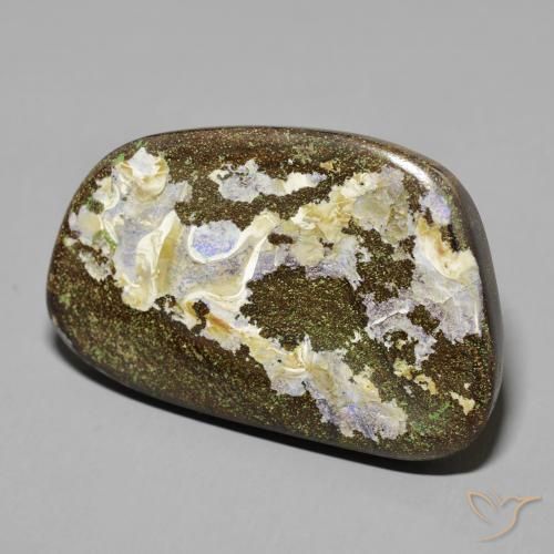 Opala de Pedra Multicolorido Natural 50.57ct, Chique, Opaco