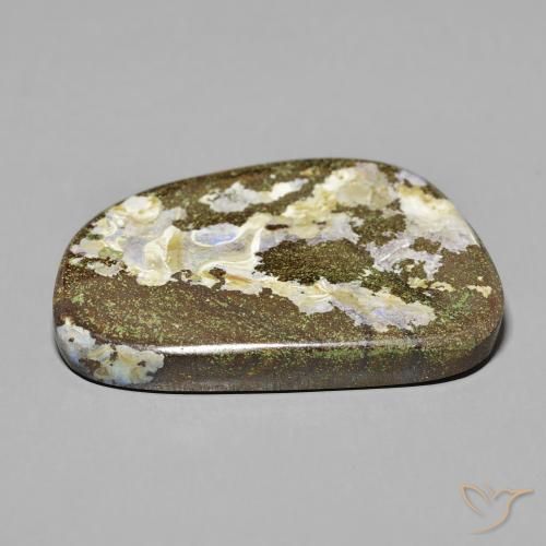 Opala de Pedra Multicolorido Natural 50.57ct, Chique, Opaco