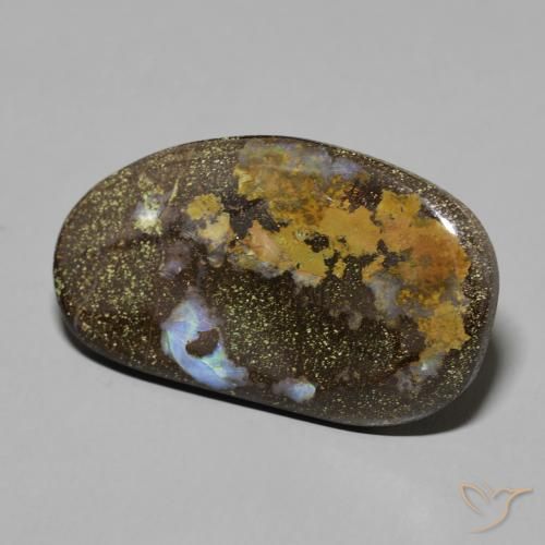 Opala de Pedra Multicolorido Natural 17.99ct, Chique, Opaco