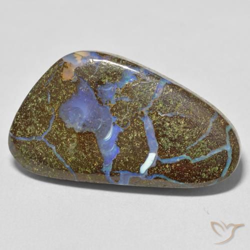 Opala de Pedra Multicolorido Natural 22.81ct, Chique, Opaco