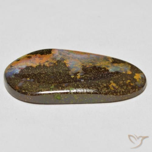 Opala de Pedra Multicolorido Natural 16.59ct, Chique, Opaco