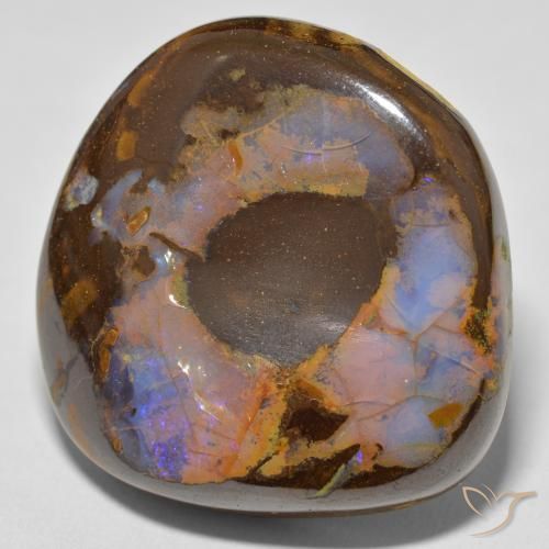 Opala de Pedra Multicolorido Natural 63.70ct, Chique, Opaco