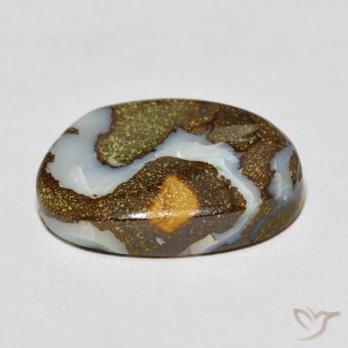 Opala de Pedra Multicolorido Natural 8.60ct, Chique, Opaco