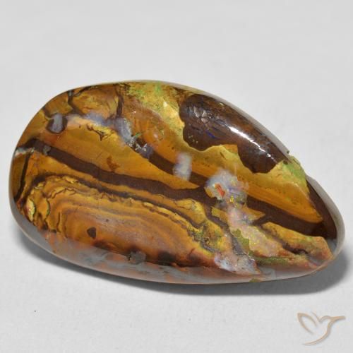 Opala de Pedra Multicolorido Natural 16.75ct, Chique, Opaco