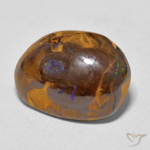 Opala de Pedra Multicolorido Natural 7.75ct, Chique, Opaco