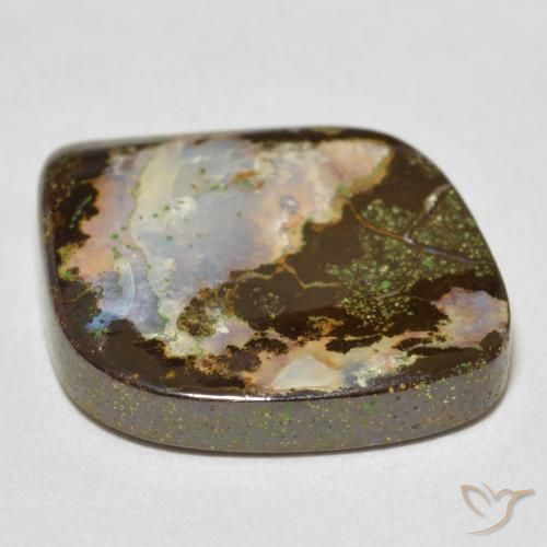 Opala de Pedra Multicolorido Natural 10.68ct, Chique, Opaco