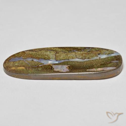 Opala de Pedra Multicolorido Natural 33.35ct, Chique, Opaco