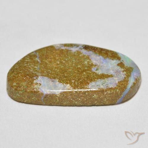 Opala de Pedra Multicolorido Natural 10.71ct, Chique, Opaco