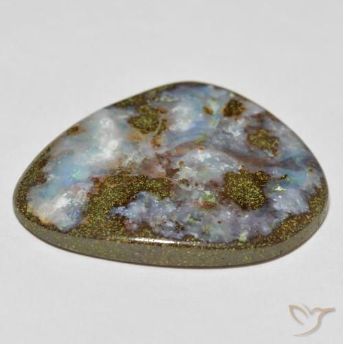 Opala de Pedra Multicolorido Natural 42.56ct, Chique, Opaco