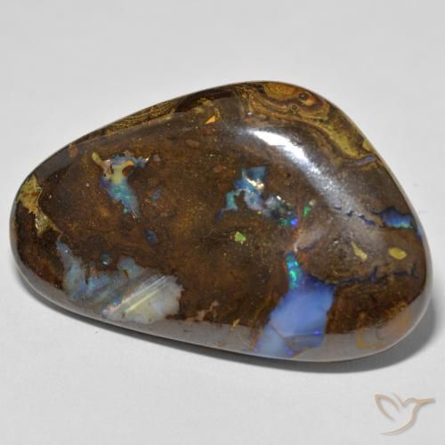 Opala de Pedra Multicolorido Natural 64.32ct, Chique, Opaco