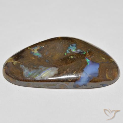 Opala de Pedra Multicolorido Natural 64.32ct, Chique, Opaco