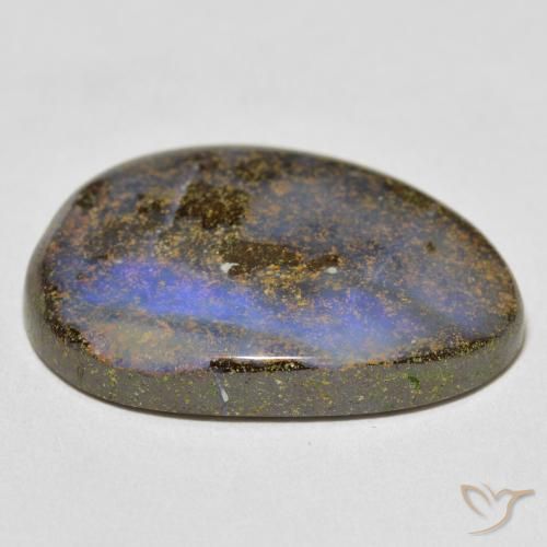 Opala de Pedra Multicolorido Natural 21.73ct, Chique, Opaco