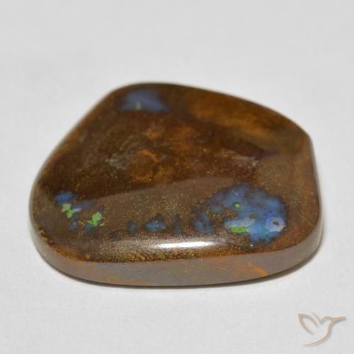 Opala de Pedra Multicolorido Natural 21.08ct, Chique, Opaco