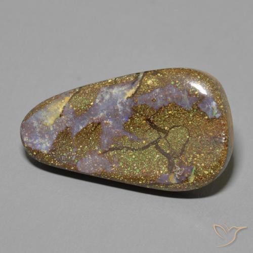 Opala de Pedra Multicolorido Natural 10.92ct, Chique, Opaco