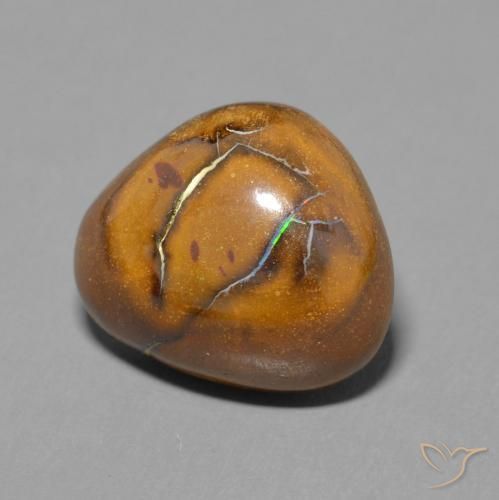 Opala de Pedra Multicolorido Natural 5.11ct, Chique, Opaco