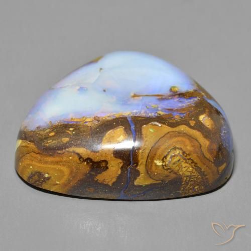 Opala de Pedra Multicolorido Natural 40.55ct, Chique, Opaco