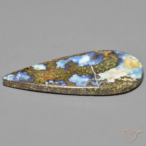 Opala de Pedra Multicolorido Natural 15.73ct, Formato de pêra, Opaco