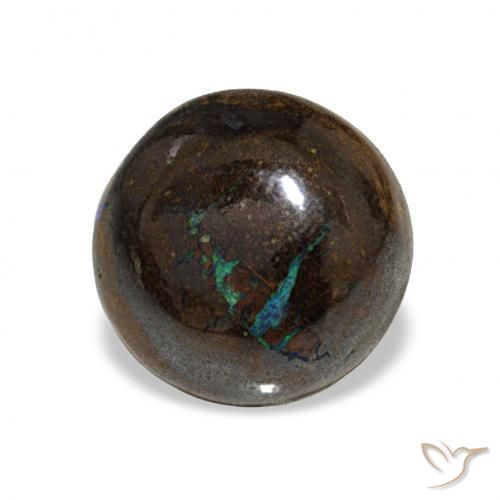 Opala de Pedra Multicolorido Natural 3.11ct, Redondo, Opaco