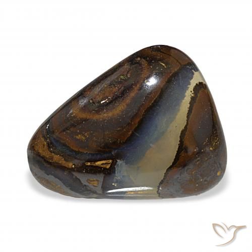 11.09ct Multicolorido Opala de Pedra, Trilhão, Translúcido