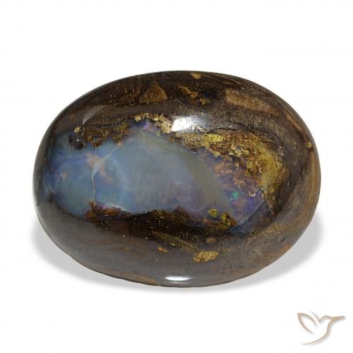 22.64ct Multicolorido Opala de Pedra, oval, Opaco